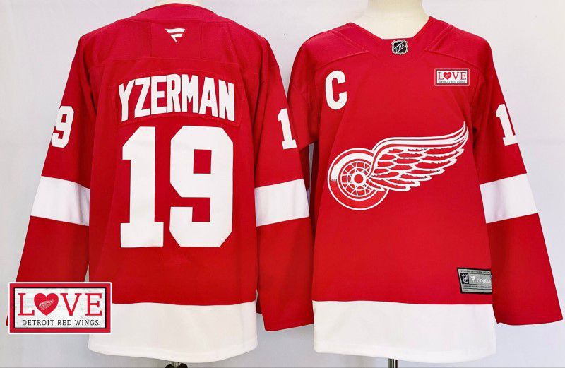 Men Detroit Red Wings #19 Yzerman Red Fanatics 2025 NHL Jersey style 6->detroit red wings->NHL Jersey